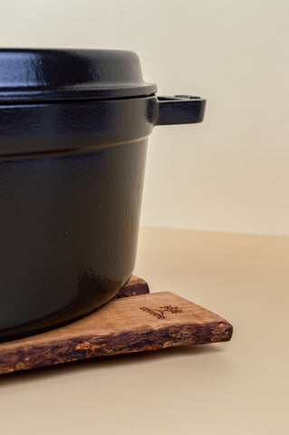 Rustic Olive Wood Trivet - A Touch of Old-World Charm