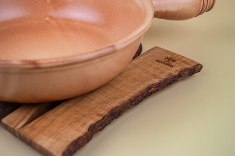 Rustic Olive Wood Trivet - A Touch of Old-World Charm
