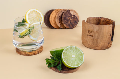 Olive Wood Coaster - Nature’s Elegance at Your Table