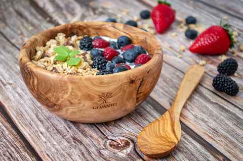 Granola bowl with spoon