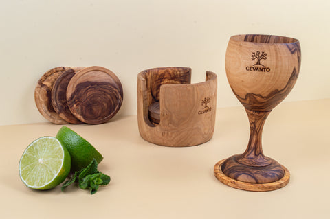 Olive Wood Coaster - Nature’s Elegance at Your Table